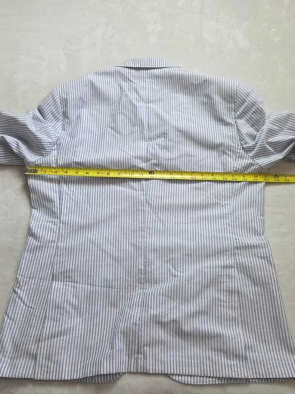 New 42R J.Crew Crosby classic-fit suit jacket in Portuguese cotton oxford stripe